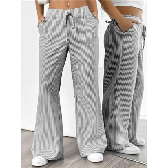 Striped Wide Leg Pants - Picture 10 of 11